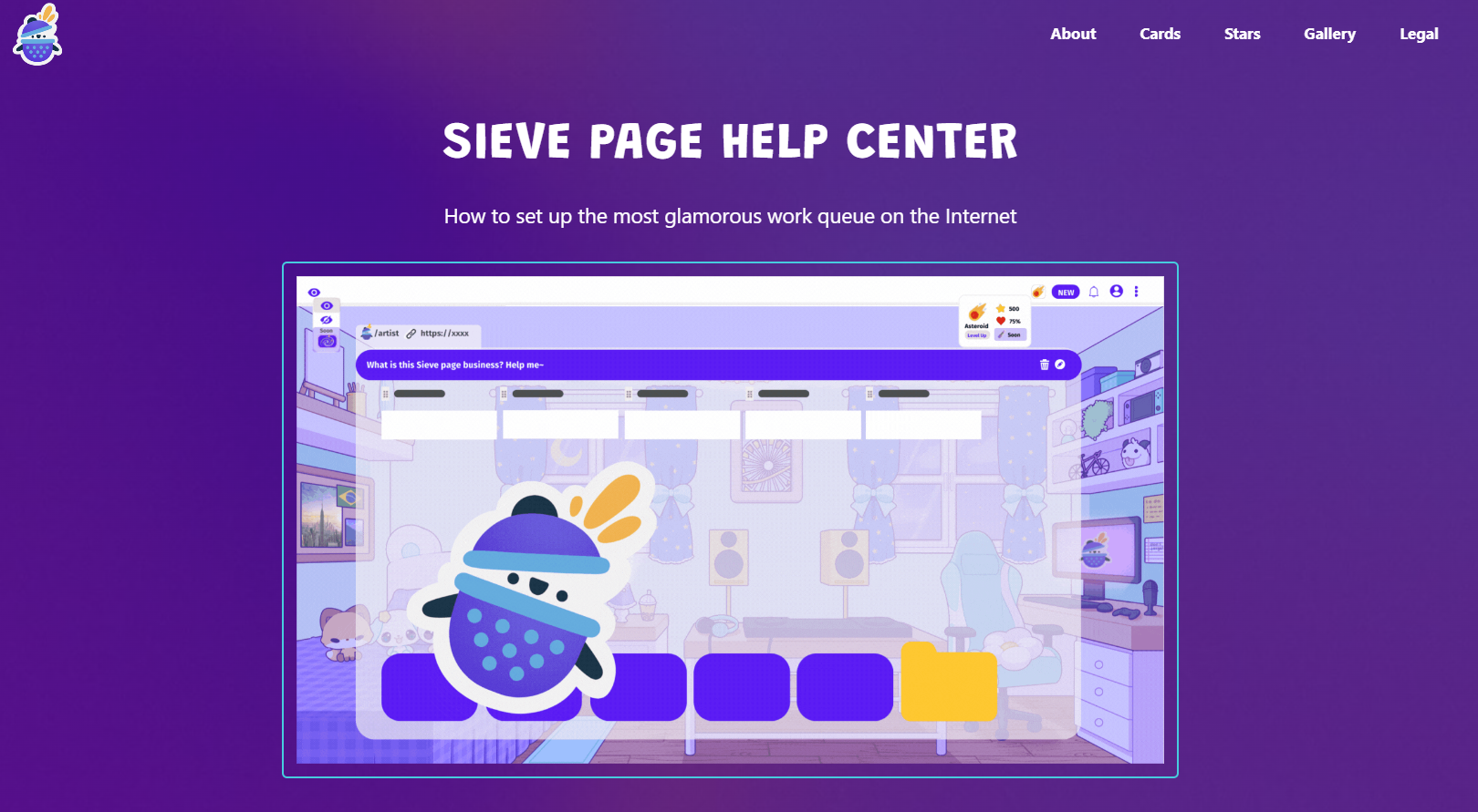 Sieve page help center